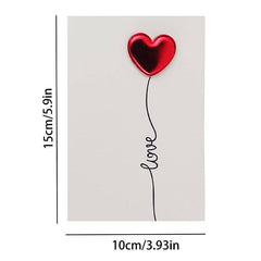 3D Love Greeting Card - Romantic Pop-Up Card