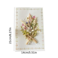 Flower Greeting Card Envelope Mother's Birthday Anniversary Gift
