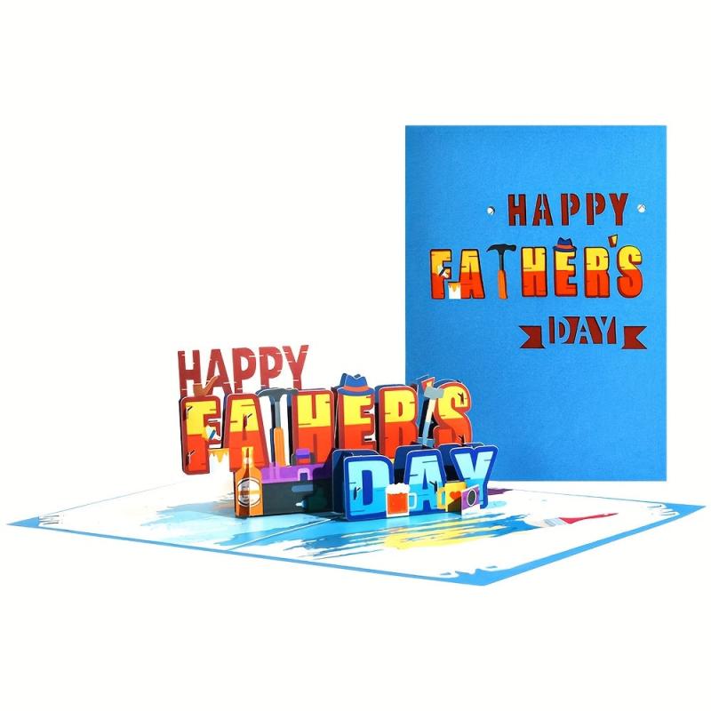 Pop Up Greeting Card For Dad - Signature Paper Wonder Pop Up Birthday Gift