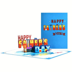 Pop Up Greeting Card For Dad - Signature Paper Wonder Pop Up Birthday Gift