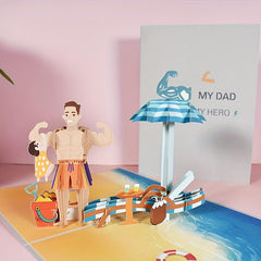 Pop Up Greeting Card For Dad - Signature Paper Wonder Pop Up Birthday Gift