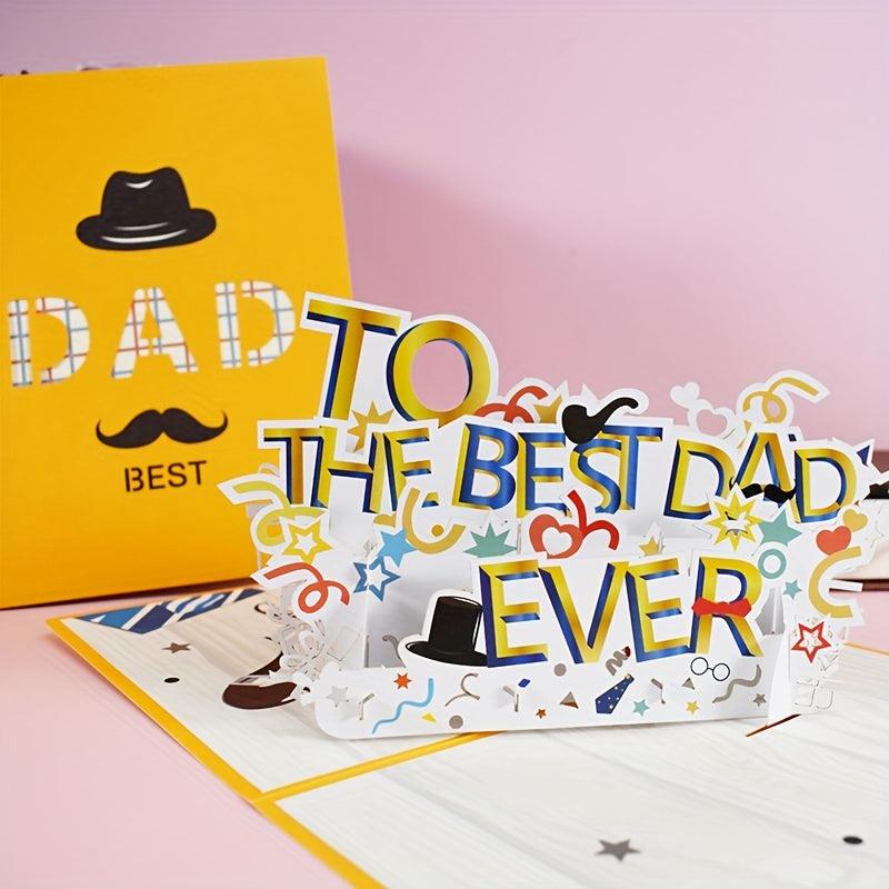 Pop Up Greeting Card For Dad - Signature Paper Wonder Pop Up Birthday Gift