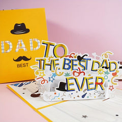 Pop Up Greeting Card For Dad - Signature Paper Wonder Pop Up Birthday Gift