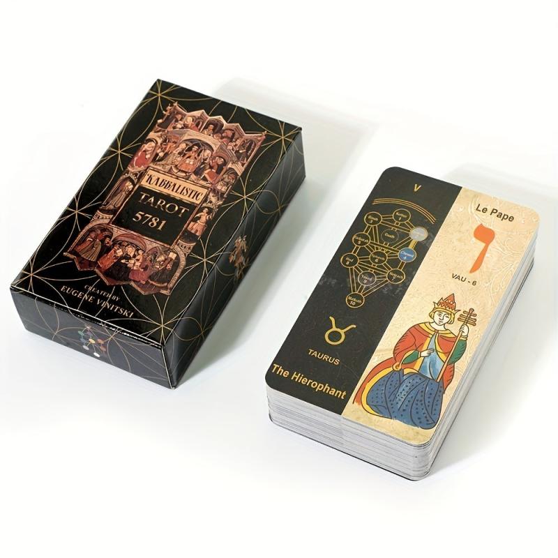 Kabbalistic Tarot 5781 Deck Illustrated Occult Cards for Tarot Reading