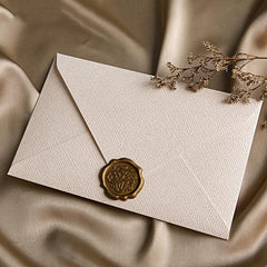 10pcs Wedding Invitation Envelopes Hemp Weave Mailers
