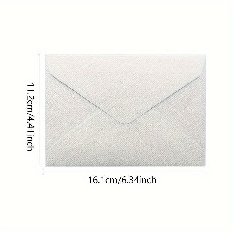 10pcs Wedding Invitation Envelopes Hemp Weave Mailers