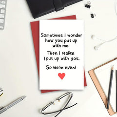 Funny Anniversary Card for Him or Her - Make Them Smile!