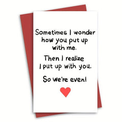 Funny Anniversary Card for Him or Her - Make Them Smile!
