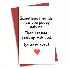 Funny Anniversary Card for Him or Her - Make Them Smile!