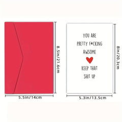 Funny Thank You Card For Him Her Colleague Boyfriend Girlfriend