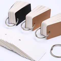 Coil Buckle Word Card Vocabulary Notebook