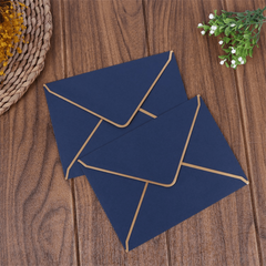 50pcs Pack Invitation Envelopes, 5 Colors A7 Size V-flap Envelopes