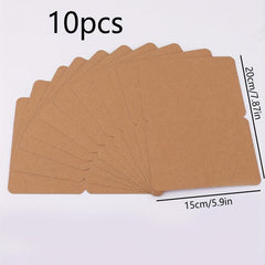 10pcs Blank Folding Small Card Hand-painted Holiday Cow Card
