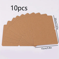 10pcs Blank Folding Small Card Hand-painted Holiday Cow Card