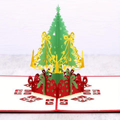 3D Pop up Christmas Tree Greeting Cards For Gift Card