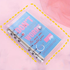 Pink Purple Red Flipbook Notebook A6 Size 80 Sheets