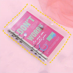 Pink Purple Red Flipbook Notebook A6 Size 80 Sheets
