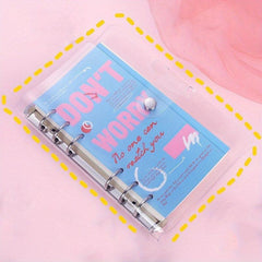 Pink Purple Red Flipbook Notebook A6 Size 80 Sheets