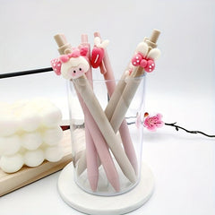 6pcs Rabbit Girl Press Gel Pen Refill 0.5mm