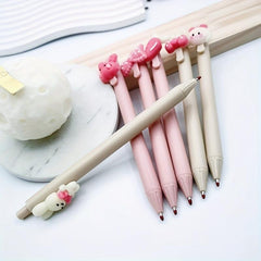 6pcs Rabbit Girl Press Gel Pen Refill 0.5mm