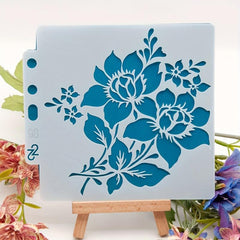 5pcs Flower Stencils for Drawing and Masking