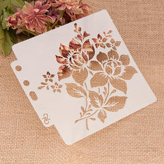 5pcs Flower Stencils for Drawing and Masking