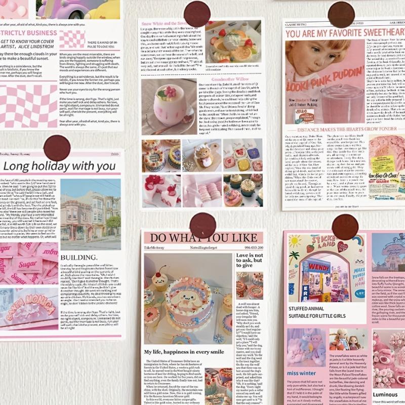 10Pcs Pink Memory Poster Series Card Postcard DIY Wall Decoration Card