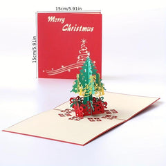 3D Xmas Card Christmas Tree Creative Small Gift