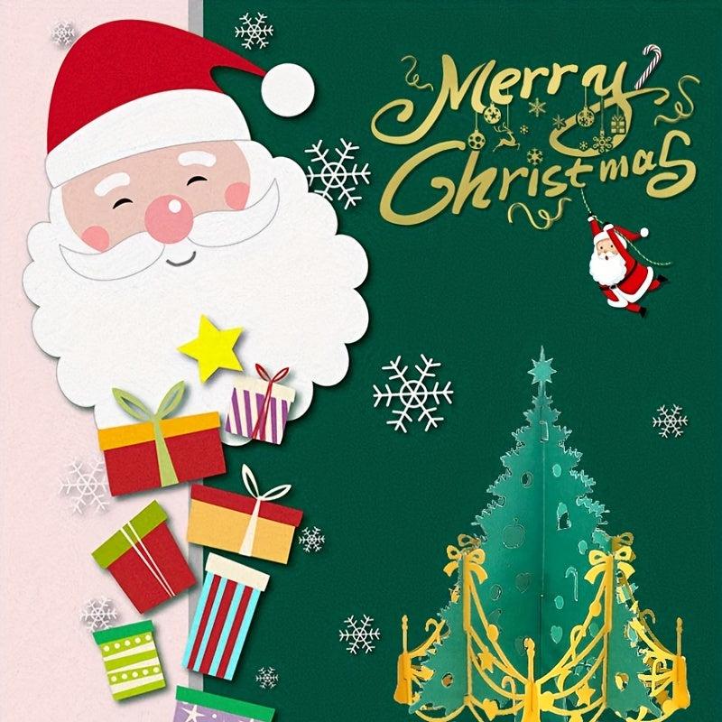 3D Xmas Card Christmas Tree Creative Small Gift