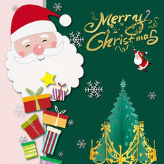 3D Xmas Card Christmas Tree Creative Small Gift
