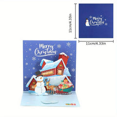 3D Xmas Card Christmas Tree Creative Small Gift