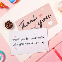 50PCS Thank You Cards for Small Business