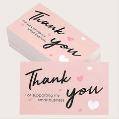 50PCS Thank You Cards for Small Business