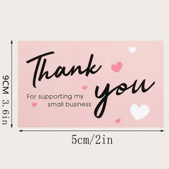 50PCS Thank You Cards for Small Business