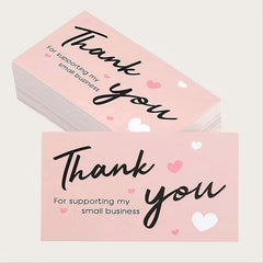 50PCS Thank You Cards for Small Business
