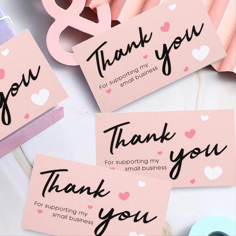 50PCS Thank You Cards for Small Business