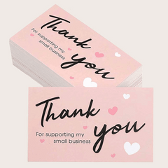 50PCS Thank You Cards for Small Business