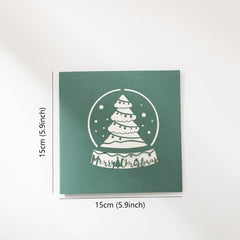 3D Christmas Pop Up Card Merry Christmas Greeting Card Holiday Blessing Card