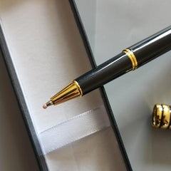 Metal Jewelry Ballpoint Pens with Liquid Ink & Storage Case