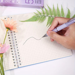 5pcs Purple Retractable Gel Pen Single Box