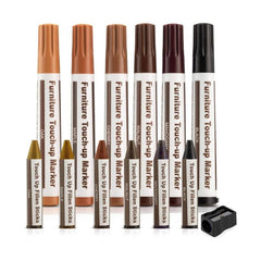 Furniture Repair Kit 13pcs Wax Sticks Markers Restore Wood Stains Scratches