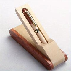 Wooden Ballpoint Pen & Solid Wood Set for Student/Graduation