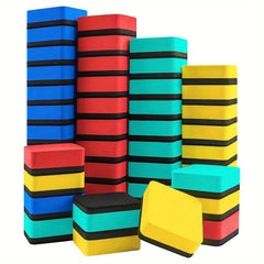 48 Pack Mini Magnetic Whiteboard Dry Erasers Chalkboard Cleaner