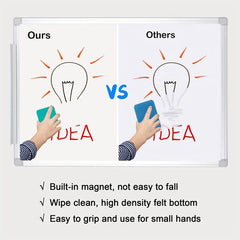 48 Pack Mini Magnetic Whiteboard Dry Erasers Chalkboard Cleaner