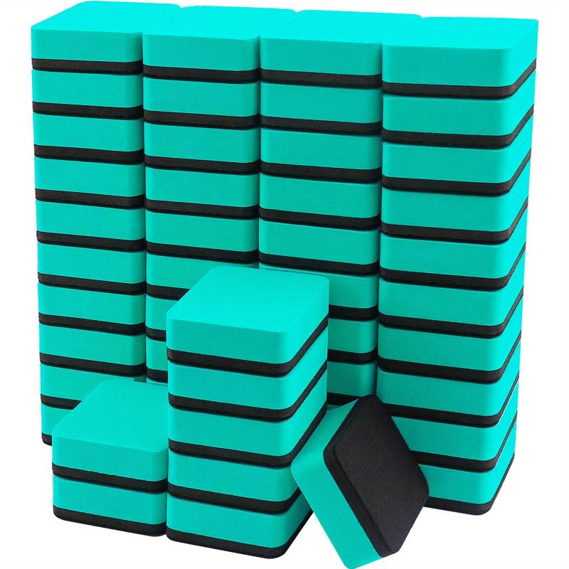 48 Pack Mini Magnetic Whiteboard Dry Erasers Chalkboard Cleaner