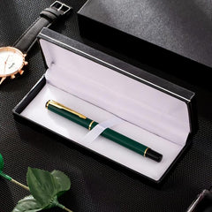 Matte Green Ballpoint Pen with Golden Clip