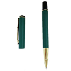 Matte Green Ballpoint Pen with Golden Clip