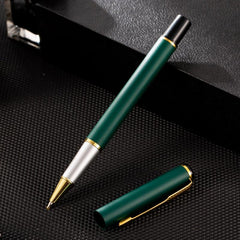 Matte Green Ballpoint Pen with Golden Clip