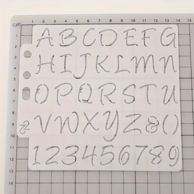 Alphabet Letter Stencils Template for Painting Scrapbooking Embossing
