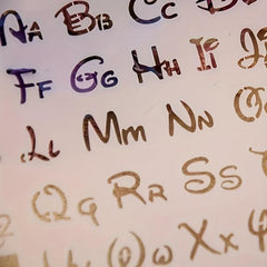 Alphabet Letter Stencils Template for Painting Scrapbooking Embossing